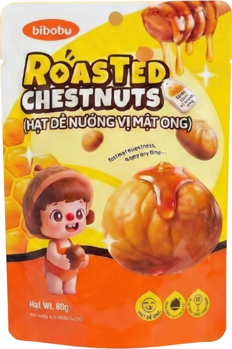 BIBOBU ROASTED CHESTNUTS - Honey Flavor 80g - Others