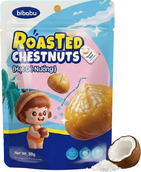 BIBOBU ROASTED CHESTNUTS - Sea Salt Flavor 80g - Others