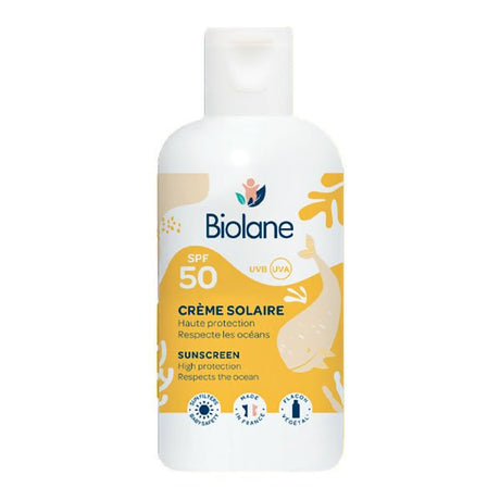 ឡេកាពារកម្តៅថ្ងៃ Biolane 50SPF Suncream 125ml 0m+ - ឡេរនិងគ្រីមសម្រាប់ក្មេង (Baby Lotions & Creams)