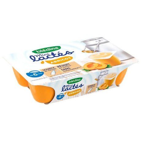 យ៉ាអ៊ួក្មេង Bledina Mini Apricot Yogurt 6m+ - ទឹកផ្លែឈើ & អាហារក្មេង (Fruit juice & baby food)