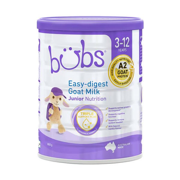 ម្សៅទឹកដោះពពែ bÜbs® Goat Junior (800g) Australian Goat Milk 3y - 12y - ម្ស៉ៅទឹកដោះគោ & ទឹកដោះគោទឹក (Milk Powder & Milk)