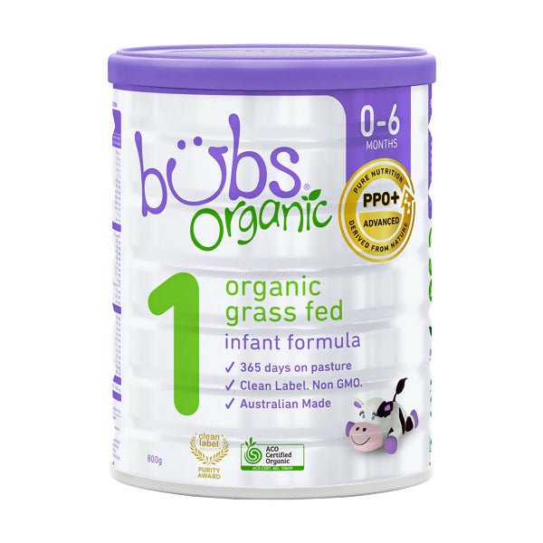 ម្សៅទឹកដោះគោ bÜbs® Organic 1(800g) Grass Fed Australian Milk 0 - 6m - ម្ស៉ៅទឹកដោះគោ & ទឹកដោះគោទឹក (Milk Powder & Milk)