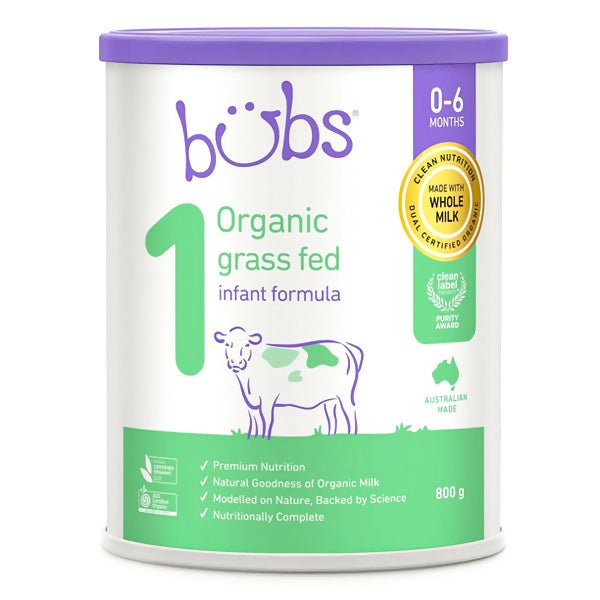 ម្សៅទឹកដោះគោ bÜbs® Organic 1(800g) Grass Fed Australian Milk 0-6m - ម្ស៉ៅទឹកដោះគោ & ទឹកដោះគោទឹក (Milk Powder & Milk)