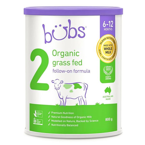 ម្សៅទឹកដោះគោ bÜbs® Organic 2 (800g) Grass Fed Australian Milk 6-12m - ម្ស៉ៅទឹកដោះគោ & ទឹកដោះគោទឹក (Milk Powder & Milk)