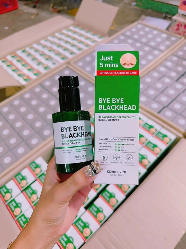 Bye Bye Blackhead 30 Days Miracle Green Tea Tox Bubble Cleanser - Cosmetic Product