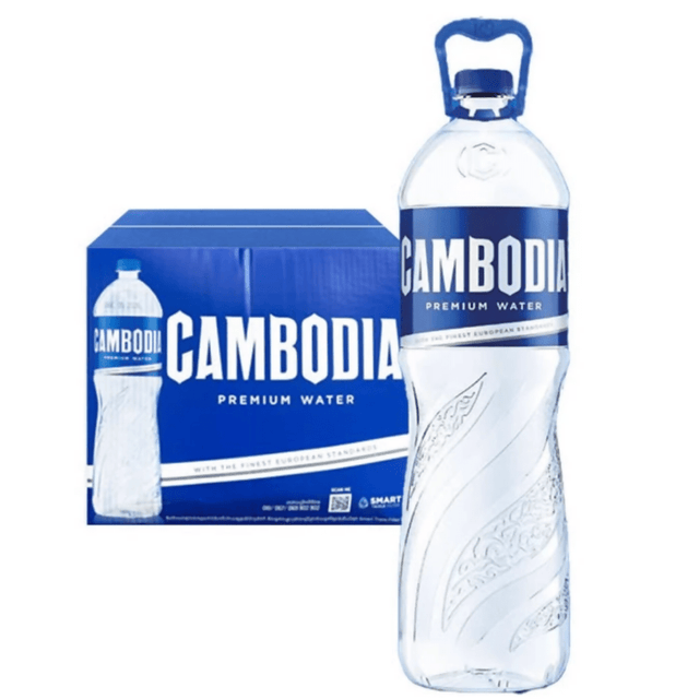 ទឹកសុទ្ធកម្ពុជា Cambodia Premium Water 1500ml x 12Btl - Others