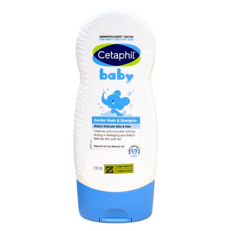 សាប៊ូកក់ដុស Cetaphil Baby Gentle Wash & Shampoo 230ml 0m+ - សាប៊ូកក់ ដុសកូនក្មេង (Baby Shampoo Body Wash)
