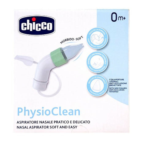 បូមសំបោរ Chicco Physio Clean Nasal - ម៉ាស៊ីនស្ពង់ & បូមសំបោរ & ឧបករណ៌វាស់កម្តៅ (Pumps & Breast Pumps & Thermometers)
