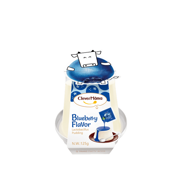 Clever Mama 125g Lactobacillus Blueberry Pudding - Healthy Food