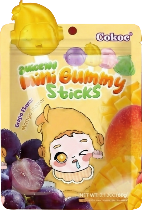 COKOC MINI LOLIPOP GUMMY - Grape and Mango Flavour 60g - Others