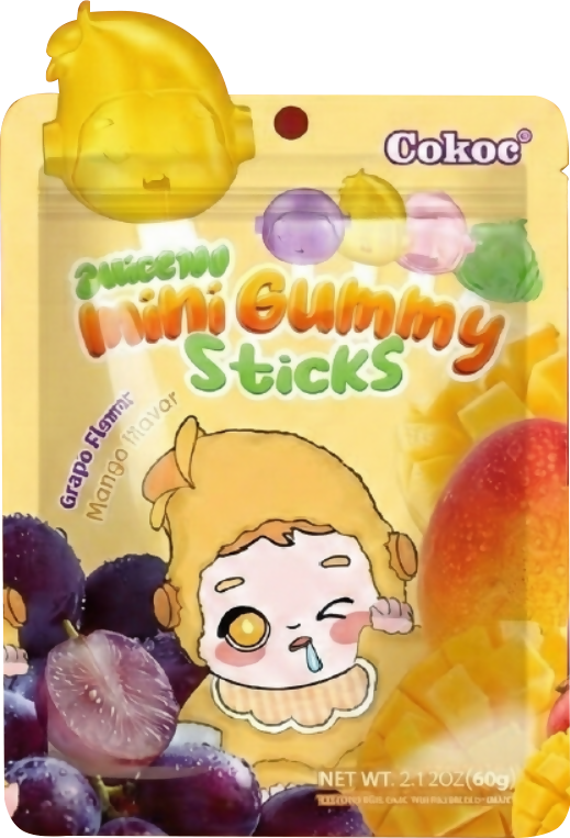 COKOC MINI LOLIPOP GUMMY - Grape and Mango Flavour 60g - Others