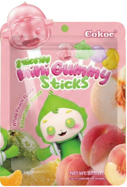 COKOC MINI LOLIPOP GUMMY - Peach and Calamansi Flavour 60g - Others