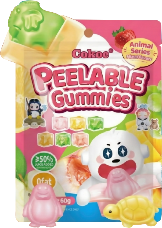 COKOC PEELABLE GUMMIES - Animal Shape Mixed Fruit Flavor 60g - Others