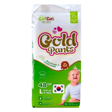 ខោទឹកនោម Cori Cori Gold Diapers L 9 - 14Kg 48pcs - ខោទឹកនោម (Diapers)