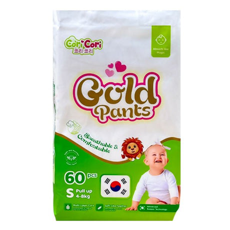 ខោទឹកនោម Cori Cori Gold Diapers S 4 - 8kg 60pcs - ខោទឹកនោម (Diapers)