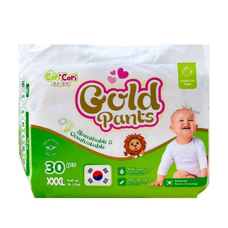 ខោទឹកនោម Cori Cori Gold Diapers XXXL 18 - 22kg 30pcs - ខោទឹកនោម (Diapers)