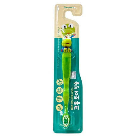 ច្រាសដុសធ្មេញក្មេង Crong Brand 3y+ - ថ្នាំដុសធ្មេញកូនក្មេង មនុស្សធំ និងច្រាសដុសធ្មេញ (Baby Toothpaste, Adult Toothbrushes & Toothbrushes)