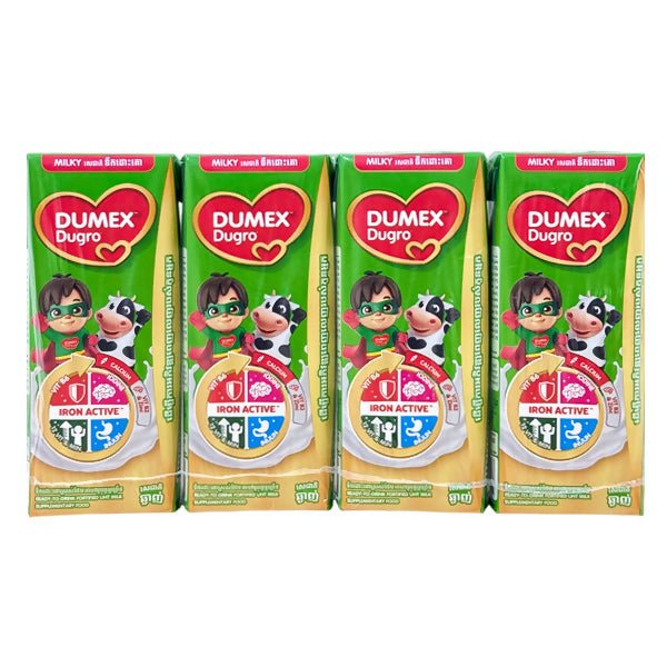 ទឹកដោះគោទឹក Dumex Dugro Milky 180ml *12 - ម្ស៉ៅទឹកដោះគោ & ទឹកដោះគោទឹក (Milk Powder & Milk)