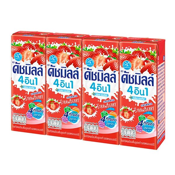 ទឹកដោះគោជូរ DutchMill Strawberry 180ml - ម្ស៉ៅទឹកដោះគោ & ទឹកដោះគោទឹក (Milk Powder & Milk)