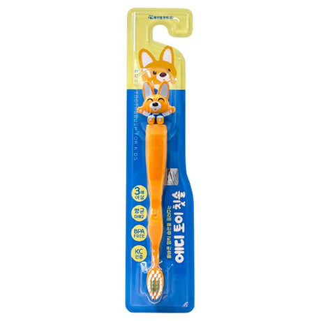 ច្រាសដុសធ្មេញក្មេង Eddy Brand 3y+ - ថ្នាំដុសធ្មេញកូនក្មេង មនុស្សធំ និងច្រាសដុសធ្មេញ (Baby Toothpaste, Adult Toothbrushes & Toothbrushes)