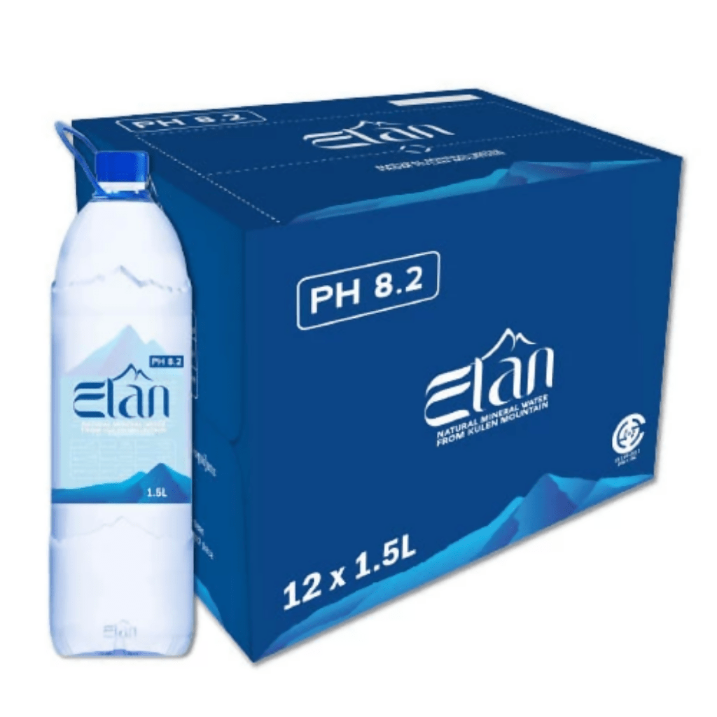 ទឹកបរិសុទ្ធអេលែន ELAN MINTERAL WATER pH8.2 1500MLX12PCS - Others