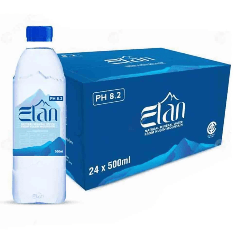 ទឹកបរិសុទ្ធអេលែន ELAN MINTERAL WATER pH8.2 500MLX24PCS - Others