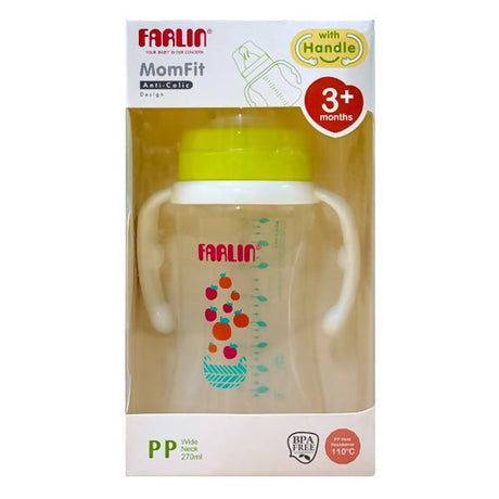 ដប Farlin AB - 42013 (B) Momfit 270ml Feeding Bottle - ដបដោះគោ ដបទឹក & ក្បាលប្តូរ (Milk Bottle Water Bottle & Changing Pads)