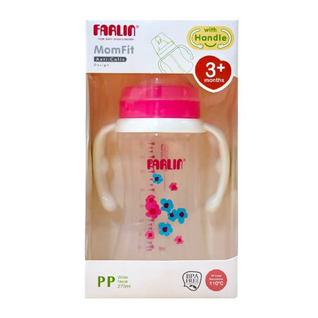 ដប Farlin AB - 42013 (G) PP Momfit 270ml Feeding Bottle - ដបដោះគោ ដបទឹក & ក្បាលប្តូរ (Milk Bottle Water Bottle & Changing Pads)