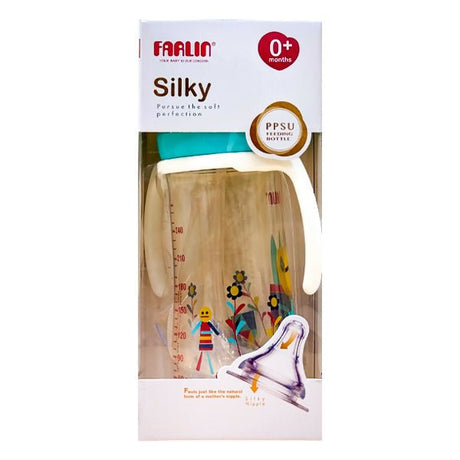 ដបមានដៃ Farlin AB92012(B) Silky PPSU Feeding Bottle 270ml - ដបដោះគោ ដបទឹក & ក្បាលប្តូរ (Milk Bottle Water Bottle & Changing Pads)
