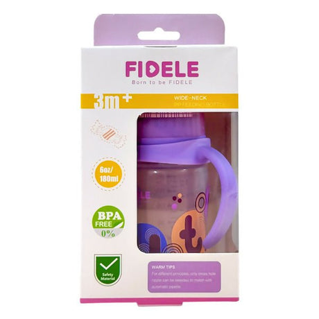 ដប Fiddle 6oz - 411 Wide Neck Feeding Bottle - ដបដោះគោ ដបទឹក & ក្បាលប្តូរ (Milk Bottle Water Bottle & Changing Pads)