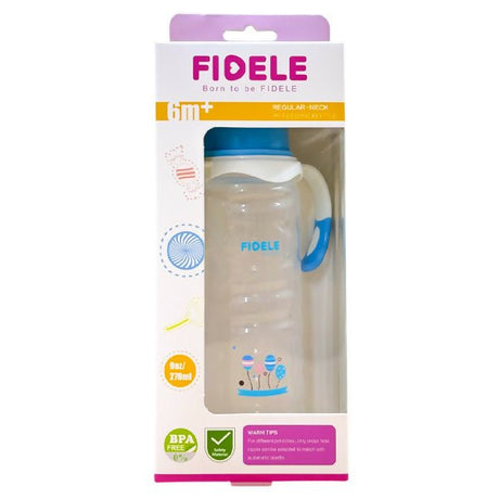 ដប Fidele 270ml 6m+ Feeding Bottle FD - 315 - ដបដោះគោ ដបទឹក & ក្បាលប្តូរ (Milk Bottle Water Bottle & Changing Pads)