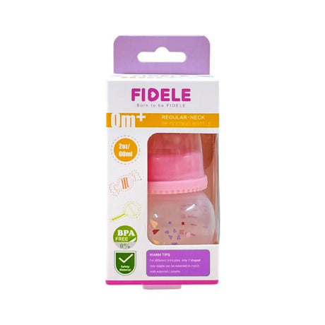 ដប Fidele 60ml 0m+ FD - 104 Feeding Bottle - ដបដោះគោ ដបទឹក & ក្បាលប្តូរ (Milk Bottle Water Bottle & Changing Pads)