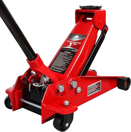 Floor Jack 3 Ton Capacity Fast Lift Service Jack Steel Heavy Duty Hydraulic Car Jack - Tools