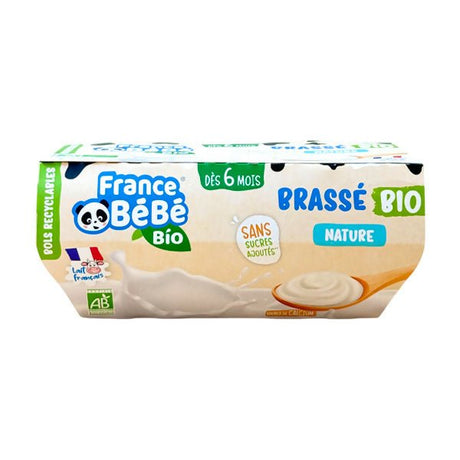 បង្អែម France BeBe Bio 6m+ Nature (4x100g) - អាហារក្មេង (Baby Food)
