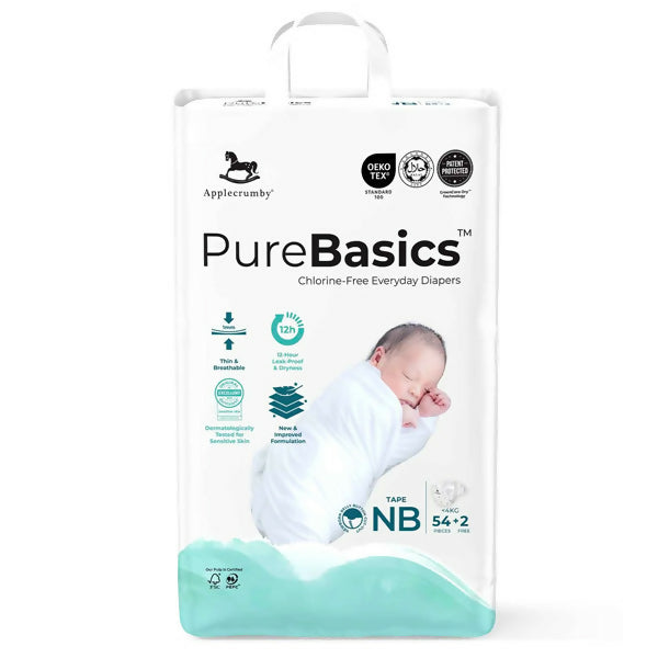 ខោរទឹកនោមបកបិត Applecrumby Pure basics NB54*4