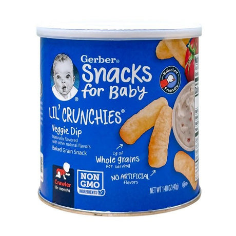 នំក្មេង Gerber Veggie Dip 8m+ - នំកូនក្មេង (Baby Cakes)