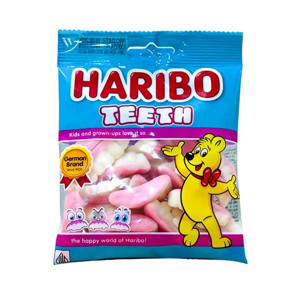 ស្ករ Haribo Teeth 80g - ស្ករគ្រាប់ & នំ (Candy & Cake)