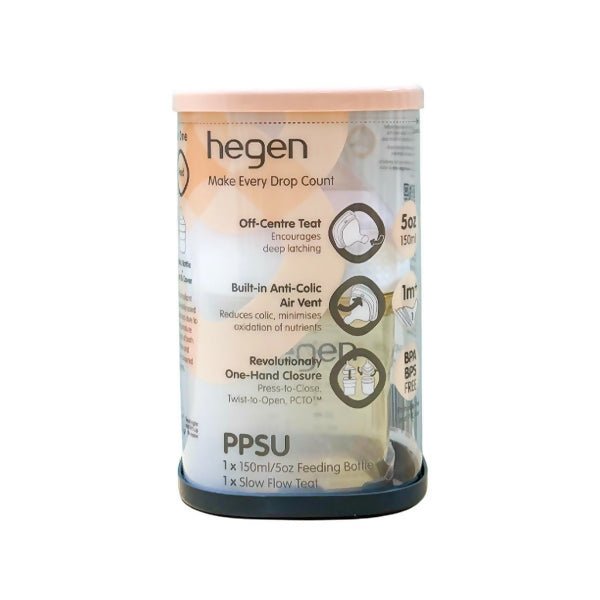 ដប Hegen PCTO Feeding Bottle 1m+ 150ml/5oz - ដបដោះគោ ដបទឹក & ក្បាលប្តូរ (Milk Bottle Water Bottle & Changing Pads)
