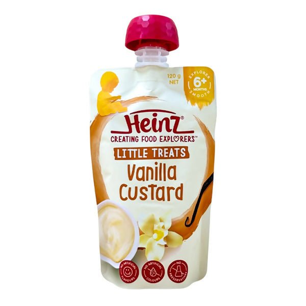អាហារក្មេង Heinz Vanilla Custard 6m+ 120g - ទឹកផ្លែឈើ & អាហារក្មេង (Fruit juice & baby food)