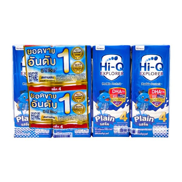 ទឹកដោះគោ Hi - Q3 Plain (4x180ml) - ម្ស៉ៅទឹកដោះគោ & ទឹកដោះគោទឹក (Milk Powder & Milk)