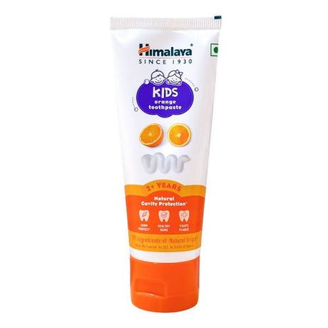 ថ្នាំដុសធ្មេញក្មេង Himalaya 2y+ Orange Toothpaste 80g - ថ្នាំដុសធ្មេញកូនក្មេង មនុស្សធំ និងច្រាសដុសធ្មេញ (Baby Toothpaste, Adult Toothbrushes & Toothbrushes)