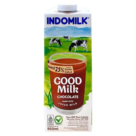 ទឹកដោះគោ Indomilk 950ml Cood Milk Chocolate - ម្ស៉ៅទឹកដោះគោ & ទឹកដោះគោទឹក (Milk Powder & Milk)
