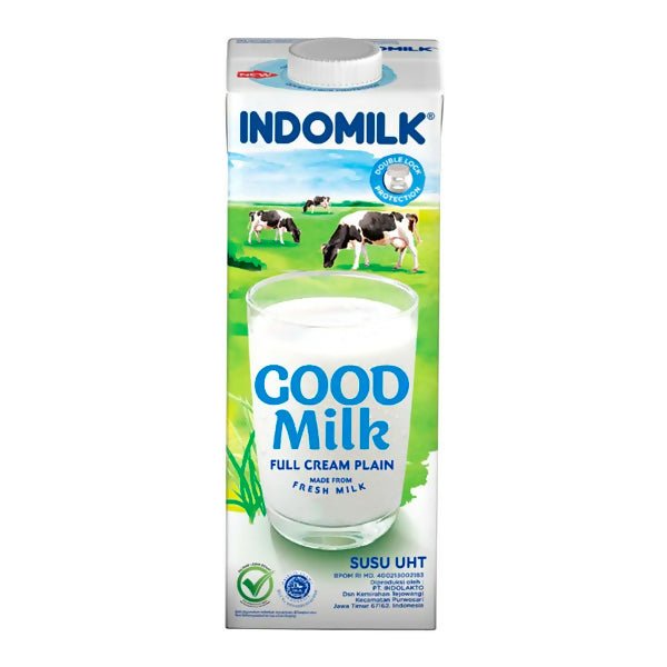 ទឹកដោះគោ Indomilk Full Cream Plain 1L - ម្ស៉ៅទឹកដោះគោ & ទឹកដោះគោទឹក (Milk Powder & Milk)