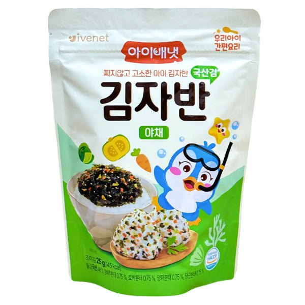 សារាយរោយបាយ Ivenet Seaweed Laver Vegetable 25g - អាហារក្មេង (Baby Food)