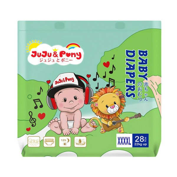 ខោទឹកនោម JUJU & Pony 4XL28pcs 22kg+ - ខោទឹកនោម (Diapers)
