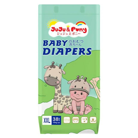 ខោទឹកនោម JUJU & Pony Baby Diapers XXL38pcs 16kg-up - ខោទឹកនោម (Diapers)