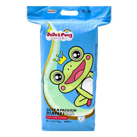 ខោទឹកនោម JuJu & Pony Ultra Premium Diapers XL 12 - 17kg 40pcs - ខោទឹកនោម (Diapers)