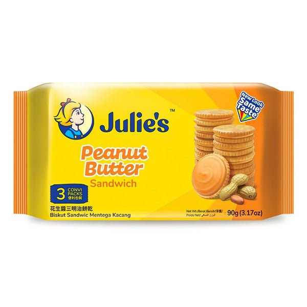 នំ Julies Peanut Butter Sandwich 90g - ស្ករគ្រាប់ & នំ (Candy & Cake)