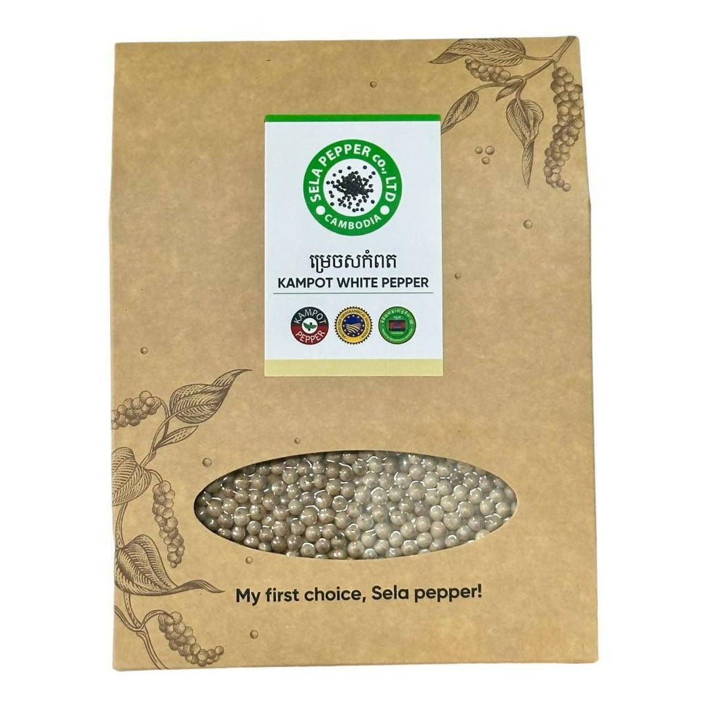 Kampot White Peppercorn refill 200g - Healthy Food