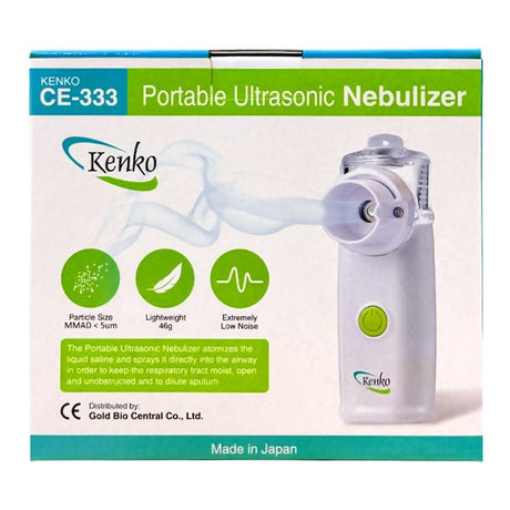 ម៉ាស៊ីនស្ពង់ Kenko CE - 333 Portable Ultrasonic Nebulizer - ម៉ាស៊ីនស្ពង់ & បូមសំបោរ & ឧបករណ៌វាស់កម្តៅ (Pumps & Breast Pumps & Thermometers)